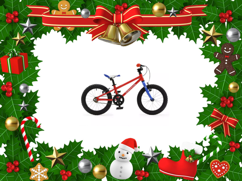 クリスマスに自転車プレゼント！